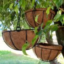 Ver imagem 2 de Vaso Fibra de Coco Suspenso 40cm com Suporte para Jardim