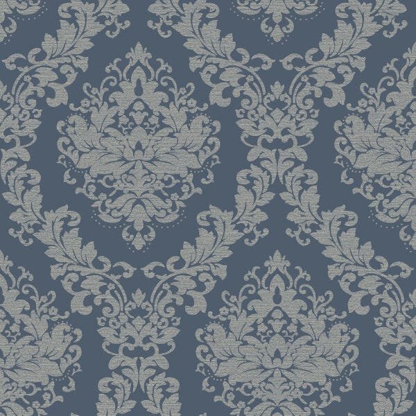 Papel de Parede Tradicional Arabesco Estilo Finottato - Rolo de 10m - 1