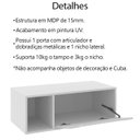 Ver imagem 3 de Balcao Gabinete para Banheiro 1 Porta Bn3644 Branco Tecno Mobili