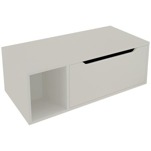Balcao Gabinete para Banheiro 1 Porta Bn3644 Branco Tecno Mobili