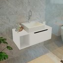 Ver imagem 6 de Balcao Gabinete para Banheiro 1 Porta Bn3644 Branco Tecno Mobili