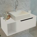 Ver imagem 2 de Balcao Gabinete para Banheiro 1 Porta Bn3644 Branco Tecno Mobili