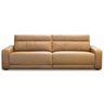 Sofá 3 Lugares Retrátil Reclinável Elétrico 254cm Mazi L06 Couro Caramelo - Lyam Decor - 2