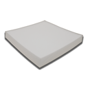 Ver imagem 1 de Espuma P/ Assento Cadeira 50x 50x5cm D28 - 1 Unid:branco