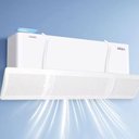Ver imagem 3 de Defletor para Ar Condicionado Top Rio Comercial Ajustável para Maioria Dos Modelos Bivolt Branco