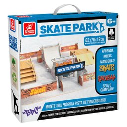 Piasta - Skate Park de Dedo - Monte Sua Propria Pista de Fingerboard em Madeira - 3782 BRINCAD DE CR - 1 Piasta - Skate Park de Dedo - Monte Sua Propria Pista de Fingerboard em Madeira - 3782 BRINCAD DE CR - 1