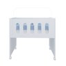Berço Moises Multifuncional Kids Quarto do Bebê com Rodizios Meninos Meninas com Colchão Cor Branco - 8