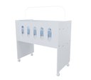 Ver imagem 6 de Berço Moises Multifuncional Kids Quarto do Bebê com Rodizios Meninos Meninas com Colchão Cor Branco