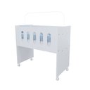 Ver imagem 6 de Berço Moises Multifuncional Kids Quarto do Bebê com Rodizios Meninos Meninas com Colchão Cor Branco