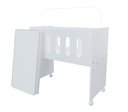 Ver imagem 1 de Berço Moises Multifuncional Kids Quarto do Bebê com Rodizios Meninos Meninas com Colchão Cor Branco