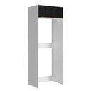 Ver imagem 1 de Porta Geladeira Madesa Lux 1 Porta Basculante Branco/preto Cor:branco/preto