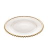 Prato Raso de Cristal Pearl Borda Dourada com 6 Wolff - 4