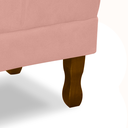 Ver imagem 3 de Puff Decorativo Retro Suede Rose Sala Quarto