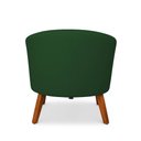 Ver imagem 6 de Poltrona Sala Decorativa Stella Pé Madeira Trapézio Castanho Suede D03 - D’Rossi