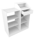 Ver imagem 4 de Balcão Caixa Vitrine MDF Loja Atendimento Recepção Vallet