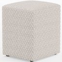 Ver imagem 2 de Kit 02 Puffs Quadrado Decorativo L02 Bouclê Cru - Lyam Decor