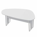 Ver imagem 2 de Mesa Escrivaninha Escritório Orgânica 185x100cm Pés em Metal 100% MDF Industrial Executive
