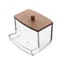 Ver imagem 1 de Porta Cotonete Retangular com Tampa de Bambu My Box 9cm