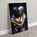 Ver imagem 2 de Quadro Decorativo a Conexão entre Almas Dourado Prata Sala Quarto Casa Escritório