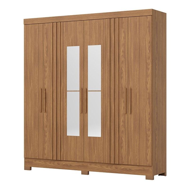 Guarda Roupa Casal Ambiente B367 Nature Henn com Espelho - Briz