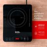 Fogão Cooktop de Indução 1 Boca Portátil Preto 2000w Cheff Gourmet Eci01ppb Bivolt - Eos Bivolt - 2
