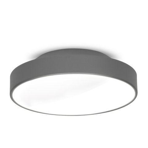 Plafon Painel Redondo 35cm Para 2 Lâmpadas 7652 Cor Prata