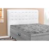 Cama Box Queen CRC + Colchão Ortopédico Light Ortobom + Cabeceira Dama Queen Size - Courano Cacau - 10