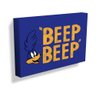 QUADRO TELA LOONEY ROAD RUNNER BEEP BEEP FD ROXO BTC Decor - 1