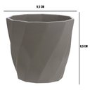 Ver imagem 7 de Vaso Torcido Decorativo Cinza 8,5x9,5 cm - D’Rossi
