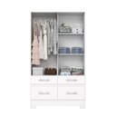 Ver imagem 4 de Guarda Roupa Solteiro 02 Portas Deslizantes Luna Yescasa