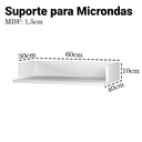 Ver imagem 3 de Suporte para Microondas ou Impressoras em Mdf 60x40