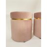 Kit 2 Puff Rosa Cinta Dourada - 4