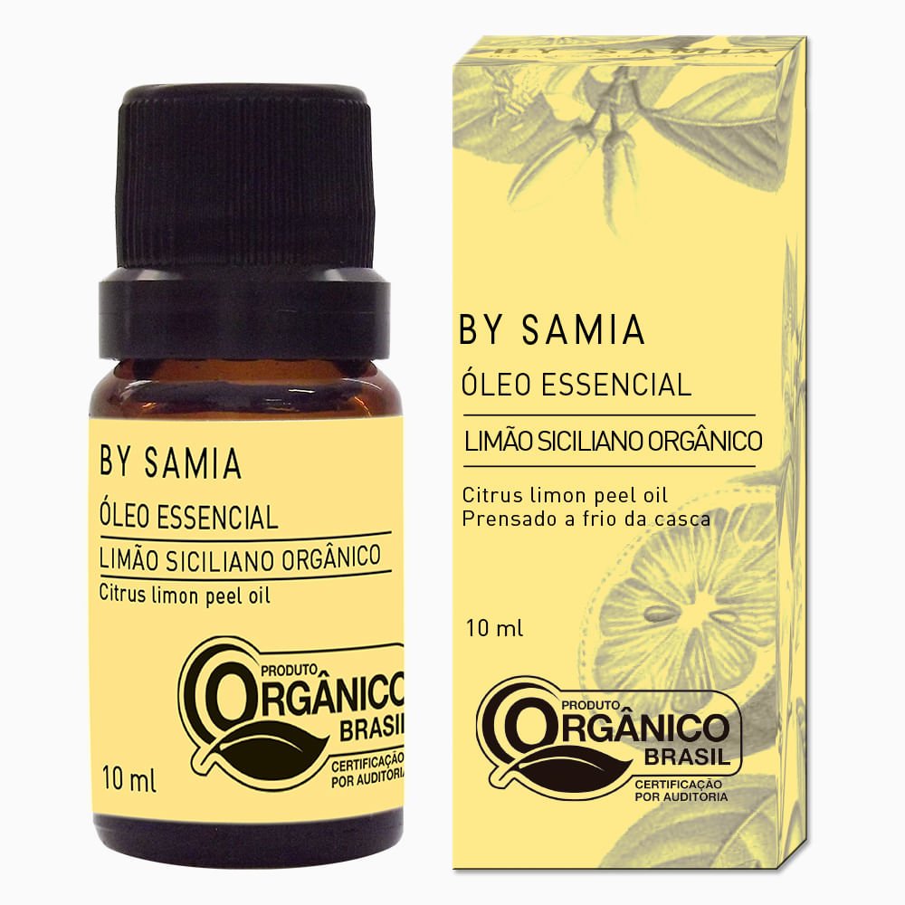 Óleo Essencial de Limão Siciliano Orgânico 10ml - By Samia