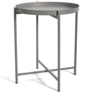 Mesa de Apoio em Metal Cinza 50cm 17613 Mart