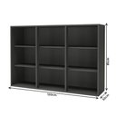 Ver imagem 3 de Armário Aéreo 120cm 3 Portas Indekes Firenze Cinza