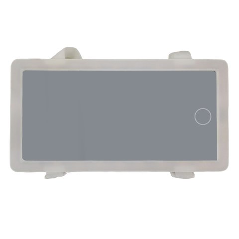 Espelho de Carro Maquiagem Led 3 Cores Usb Automovel sem Fio Quebra Sol Veiculo Branco Quente e