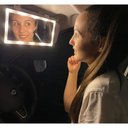 Ver imagem 4 de Espelho de Carro Maquiagem Led 3 Cores Usb Automovel sem Fio Quebra Sol Veiculo Branco Quente e