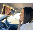 Ver imagem 5 de Espelho de Carro Maquiagem Led 3 Cores Usb Automovel sem Fio Quebra Sol Veiculo Branco Quente e