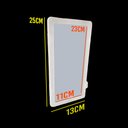 Ver imagem 2 de Espelho de Carro Maquiagem Led 3 Cores Usb Automovel sem Fio Quebra Sol Veiculo Branco Quente e