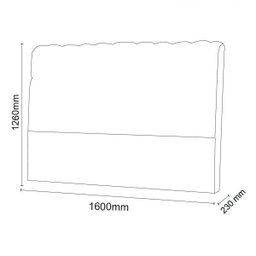 Cabeceira Casal Queen Size Dama  - 3