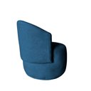 Ver imagem 2 de Poltrona Decorativa Beatriz Orgânica Bouclé Azul Marinho