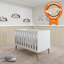 Ver imagem 1 de Berço Mini Cama Móveis Estrela Ternura - Branco Acetinado + Colchão Gazin