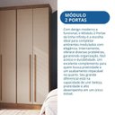 Ver imagem 7 de Guarda-Roupa Modulado 2 Portas com Prateleiras Infinity Marrom/Cedro/Duna