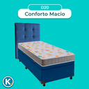 Ver imagem 4 de Cama + Bau Azul e Colchão D20 Solteiro - D20 Inducol + Cabeceira