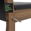 Ver mais imagens de Conjunto Sala de Jantar Mesa Tampo de Madeira 4 Cadeiras Rustic/preto Angel Madesa