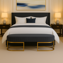 Ver imagem 1 de Recamier Glow 110cm Puff Moderno Premium Sala e Quarto:cinza
