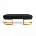 Ver imagem 2 de Recamier Glow 110cm Puff Moderno Premium Sala e Quarto:cinza
