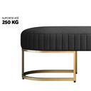 Ver imagem 3 de Recamier Glow 110cm Puff Moderno Premium Sala e Quarto:cinza