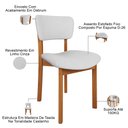 Ver imagem 5 de Kit 04 Cadeiras para Sala de Jantar Cozinha Living Estofada Dara L02 Linho Cinza - Lyam Decor