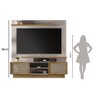 Estante Home para TV até 65 Polegadas Impulso JCM Móveis Off White/Noronha - 7